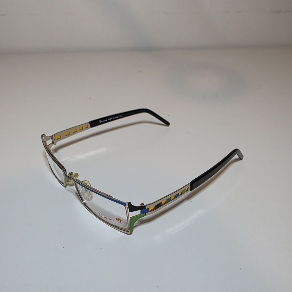 Vintage Casanova LC6 eyeglasses frame colorful artistic pattern 50□17 C01